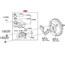 47201-0K590 472010K590 Brake Master Cylinder for Hilux Fortuner 2015-2023