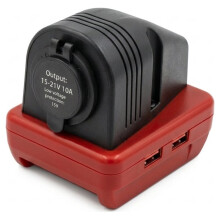 USB-Zigarettenanzünder-Auto-Netzteil für Elektrowerkzeuge, 15-21 V, 10 A Ausgang, für 18-V-Lithium-Akkus