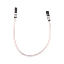 HiFi Koppar Silver Flätad Cat8 Höghastighets Ethernetkabel 40Gbps 2000MHz RJ45 Nätverkspatchkabel för Ljud
