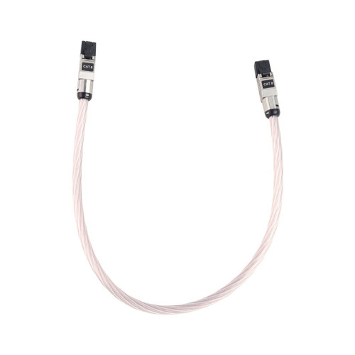 HiFi Copper Silver Braided Cat8 High Speed Ethernet Cable 40Gbps 2000MHz RJ45 Network Patch Audio Cable