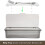 6 Pack Flatware Trays with Lid and Drainer, Plastic Utensil Holder for Kitchen Counter, Silverware Storage Box 2