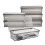 6 Pack Flatware Trays with Lid and Drainer, Plastic Utensil Holder for Kitchen Counter, Silverware Storage Box 1