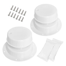 Vervangingsset voor Ontluchtingskappen voor Campers en Caravans met een Diameter van 1 Tot 2 3/8 Inch, Inclusief Schroeven