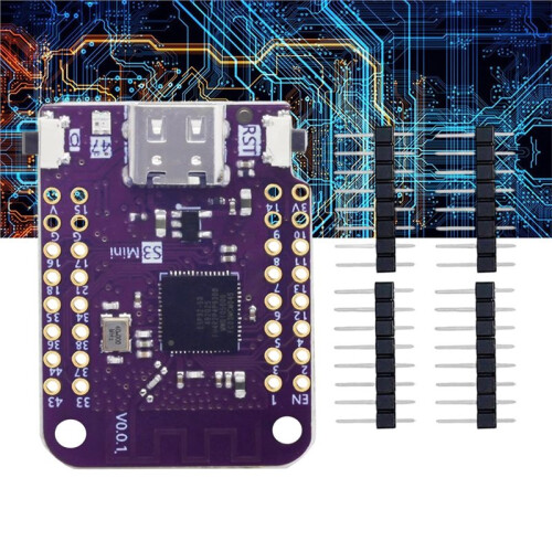 For LOLIN ESP32-S3  V1.0.0 Board 4MB Flash 2MB PSRAM WiFi  IoT Board for  MicroPython 1