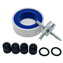 Car Tire Inflator Digital Tire Pressure Gauge with LED Display European Style Connector for All Vehicles