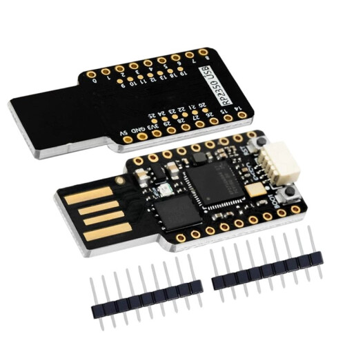 2 Stuks RP2350  USB-Ontwikkelingsbordmodule voor Raspberry Pi Dual Core 4MB Flash USB-Toolmodules JST1.0 4-Pins