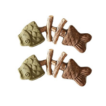 Catnip Silvervine Chew Toy, 2Pcs Cute Shape Cat Dental Sticks for Boredom Relief, Chewing & Enrichment Mixed