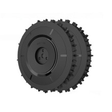 2 Pièces de Roue Arrière pour Tondeuse Robotique pour Navimow I105E I108E I110N, Pneus de Traction Tout-Terrain