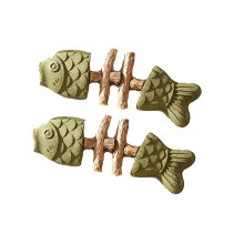 Catnip Silvervine Chew Toy, 2Pcs Cute Shape Cat Dental Sticks for Boredom Relief, Chewing & Enrichment Catnip