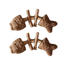 Catnip Silvervine Chew Toy, 2Pcs Cute Shape Cat Dental Sticks for Boredom Relief, Chewing & Enrichment Gall Fruit