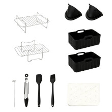 Silicone Mould Hot Air Fryer Airfryer Accessories Reusable Hot Air Fryer Baking Mould Airfryer Accessories
