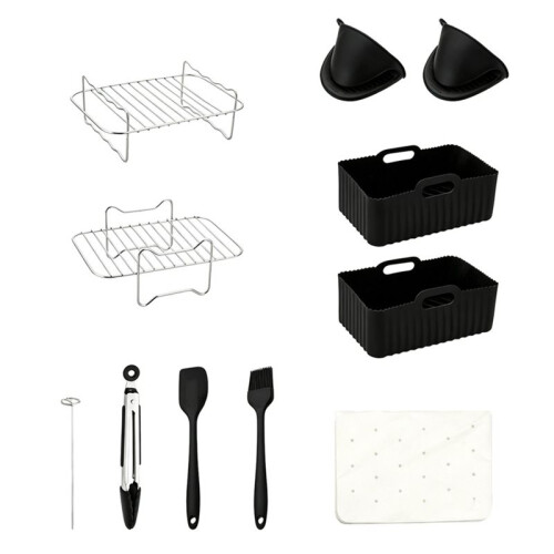 Siliconen Mal voor Heteluchtfriteuse Accessoires Herbruikbare Heteluchtfriteuse Bakmal Accessoires