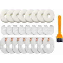 24-Piece Vacuum Filter Replacement for Rocket HV300 Series, Foam & Filters for HV301, Replaces Part XFFV300