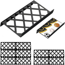 10 Pcs Trading Card Risers for Display Case Acrylic Modular Display Risers for Cardshow Sport Card Board Game (Hollow)