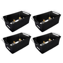 Chafer Wind Guard 4-Pack, Flame Retardant Fabric Cover for Buffet Food Warmers, Catering Events