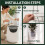 Adjustable Planter Insert,12-18" Pot Filler,4 Hooks & Chains False Bottom Pot Filler Rustproof Wire Basket Holds 45 Lbs 2
