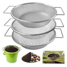 Soil Sifter for Gardening with Handle,Rock Sifter,Compost Sifter,Sand Sifter for Gravel Sawdust Vermicompost Soil Sifter