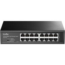 Switch Gigabit - CUDY - GS1016E - 16 porte - QoS - VLAN - Scocca in acciaio montabile su rack