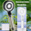 Black High Pressure Shower  with Filter, 5 Modes Adjustable Large Flow Rainfall Spray Bathroom Accessory Set 3