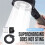 Black High Pressure Shower  with Filter, 5 Modes Adjustable Large Flow Rainfall Spray Bathroom Accessory Set 4