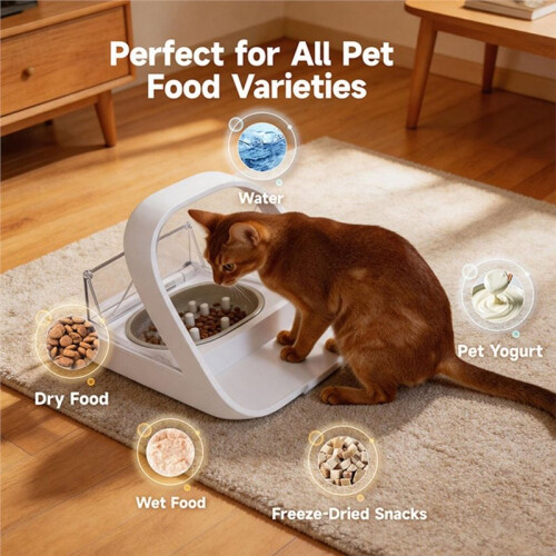 Adjustable Stand for Micro Chip Automatic Pet Feeder, Elevated Cat Feeder Stand with 0, 15, 20 Degree Adjustment 2