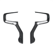 Real Carbon Fiber Steering Wheel Cover Molding Trim for Silverado Tahoe Suburban Interior Accessories