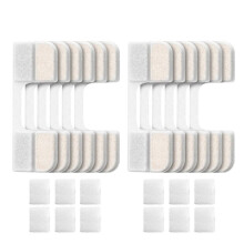 Ersatzfilter für FEELNEEDY 108oz 3,2L Katzenwasserbrunnen, 12er Pack Filter + 12 Pumpenschwämme für Haustier-Wasserspender