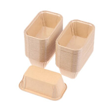50 Pièce Cups à Gâteau Muffin Carrés Crantés pour Pâtisserie pour Mariages Anniversaires Vaisselle Jetable avec Couvercle