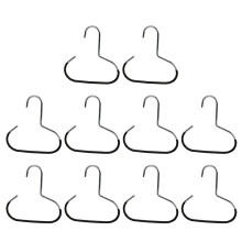 10pcs Circle Hat Hanger, Non Slip Closet Storage Hooks, Space Saving Hanging Rack for Baseball Caps Scarves Black