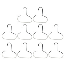 10pcs Circle Hat Hanger, Non Slip Closet Storage Hooks, Space Saving Hanging Rack for Baseball Caps Scarves White