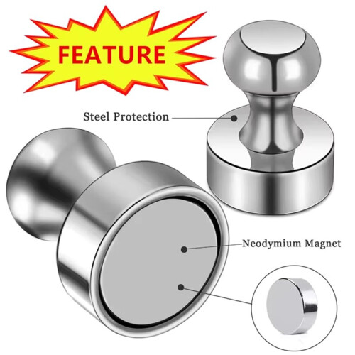 10Pcs 20mm Magnetic Push Pins Magnet Strong Fridge Magnets for Refrigerator Whiteboard Kitchen Storage Tools 2