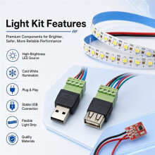 Hackman Led System Kit High-Brightness LED for Brighter Printing 3D Printer Upgraded Kit for Sparkx I7
