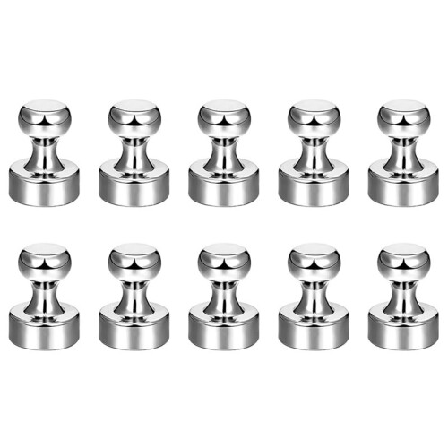 10Pcs 20mm Magnetic Push Pins Magnet Strong Fridge Magnets for Refrigerator Whiteboard Kitchen Storage Tools