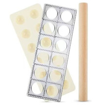 Quick Dumpling Maker 12 Holes Ravioli Press Mold Manual Italian Cooking Kitchen Tool
