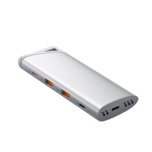 HUB de Enclosure SSD NVMe USB C 5 em 1 USB 3.2 Gen2 HUB Carregador PD 100W Até 8TB Adaptador M.2 SSD para PC Laptop