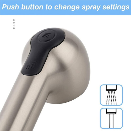 Dual Nozzle Mode Pull-Out Faucet Nozzle  Rustproof Handheld Replacement Nozzle for Home Sink Faucet Renovation 1