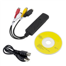 Konwerter USB 2.0 VHS na DVD, Konwertujący Wideo Analogowe na Cyfrowy Format Audio Wideo DVD, Karta Przechwytywania VHS, Adapter PC