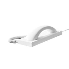 Retro Telefonhandset, Telefonhandset med Bas, Typ C Handset Mottagare för Mobiltelefon Dator Telefon