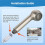 Dual Nozzle Mode Pull-Out Faucet Nozzle  Rustproof Handheld Replacement Nozzle for Home Sink Faucet Renovation 5
