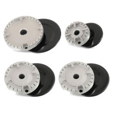 Gas Stove Burner Caps Set, Cooker Hat Set Suitable for Most Gas Stove Burners
