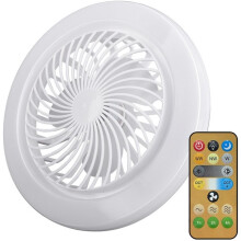 LED Ventilator Plafondlamp Ventilator en Lamp 2-in-1 3-Snelheden Modus E27 LED Lamp met Afstandsbediening voor Woonkamer Slaapkamer