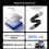 JEYI Dual Type-C Ultra Short Cable USB4 V2.0 80Gbps Full-Featured Flat Copper Core Cable Data Transfer Fast Charging Cord 9