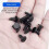20 PCS Rubber Plugs Bicycle Frame M5 Threaded Holes Tool M5 Water Bottle Cage Screw Hole Plug 3