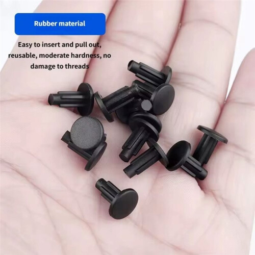20 PCS Rubber Plugs Bicycle Frame M5 Threaded Holes Tool M5 Water Bottle Cage Screw Hole Plug 2