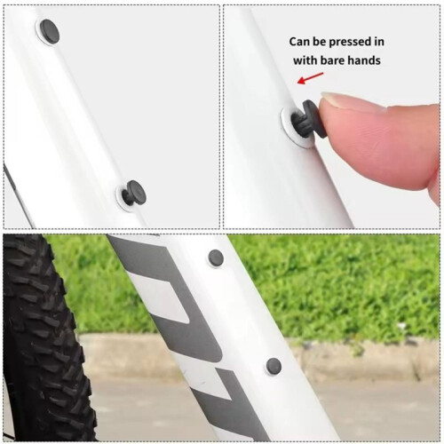 20 PCS Rubber Plugs Bicycle Frame M5 Threaded Holes Tool M5 Water Bottle Cage Screw Hole Plug