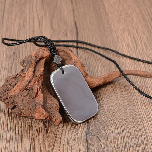 Natural Quartz Terahertz Pendant Hand Made Polished Crystal Stone Gift 1