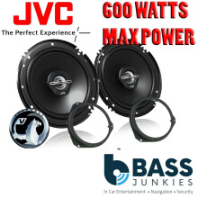 Vauxhall Corsa D 06-14 JVC 16cm 6.5 Inch 600 Watts 2 Way Front Door Car Speakers