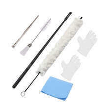 7 Pieces Flute Cleaning Kit, Flutes & Piccolos Swab , Flute Cleaning Brushes, Cleaning Swab and Cloth, A Pair Gloves