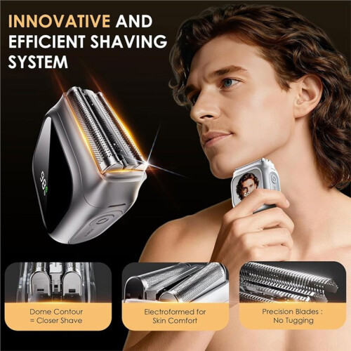 Electric  for Men Innovative Mirror-Like Design Beard Trimmer for Men 2