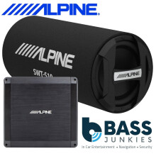 ALPINE 1000 Watts 12" Sub Subwoofer Car Bass Tube 2 Channel Amplifier & Amp Kit